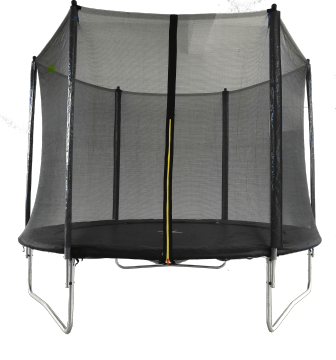 Trampolines Deluxe Round Sports Trampoline with Enclosure