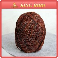Acrylic yarn mix metallic yarn used for crochet yarn