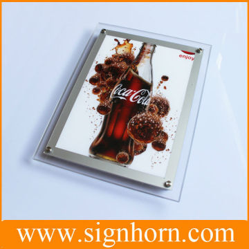 Acrylic crystal frame slim LED lighting box