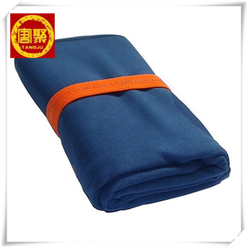 Yoga Suede Bath Fleece Gym Towel Logo