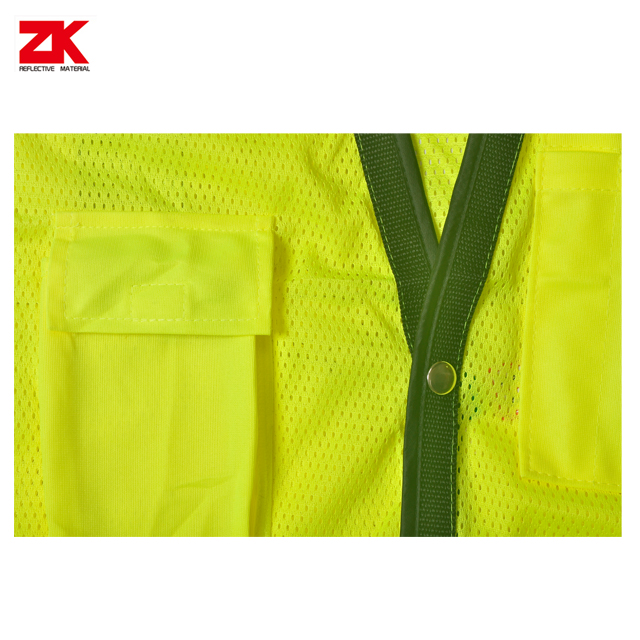 Shot sleeve yellow safety garment