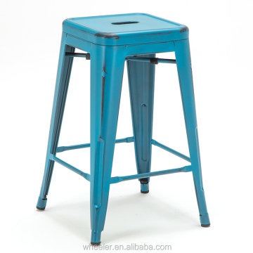 Industrial Vintage Metal Bar Stool - Cheap Restaurant Bar Stool