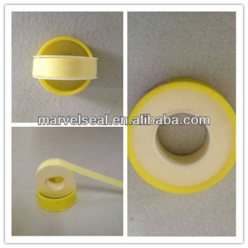 light yellow ptfe thread seal tape