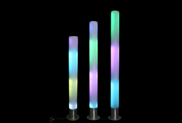 PE luminous column colorful interactive touch luminous