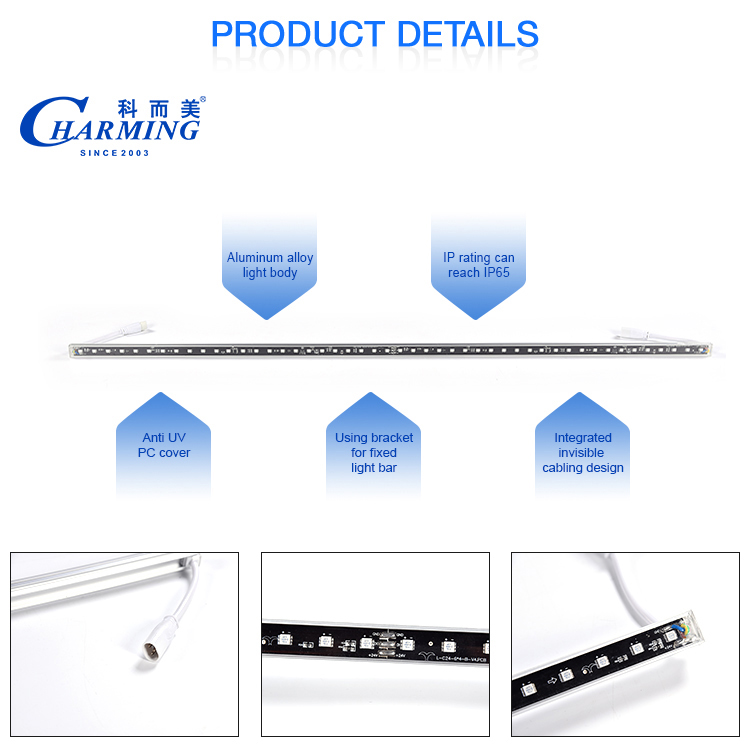 full color recessed ip68 dmx rgb led wall washer aluminium led lighting profile