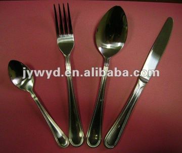 Fashionable stainless steel flatware