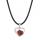 Red Goldstone Love Heart Birthstone Pendante Colliers de pierre précieuse pour les femmes