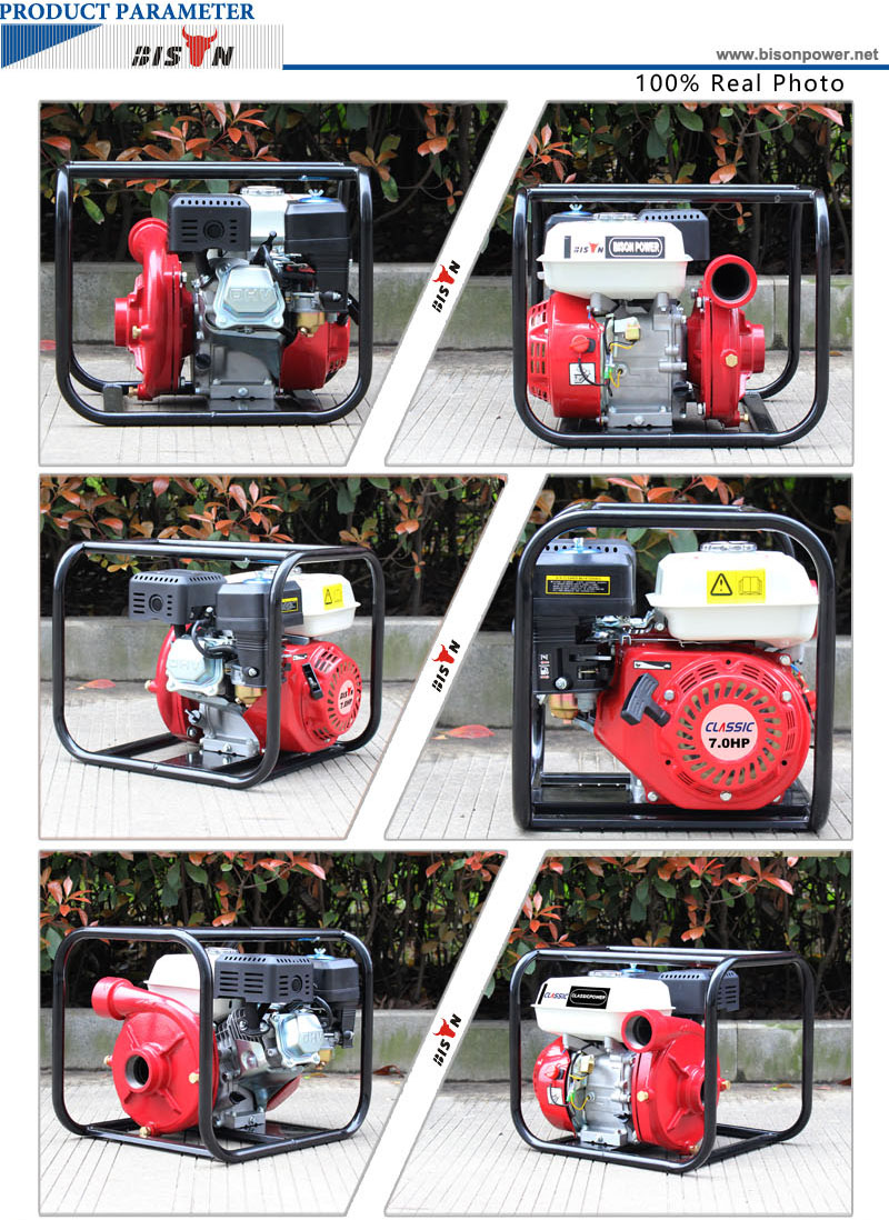 BISON(CHINA)China BS2H-198 2Inch Portable Gasoline 177F High Pressure Iron Water Pump