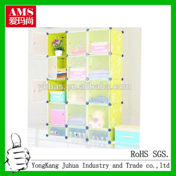 versatile folding plastic cabinet assembled