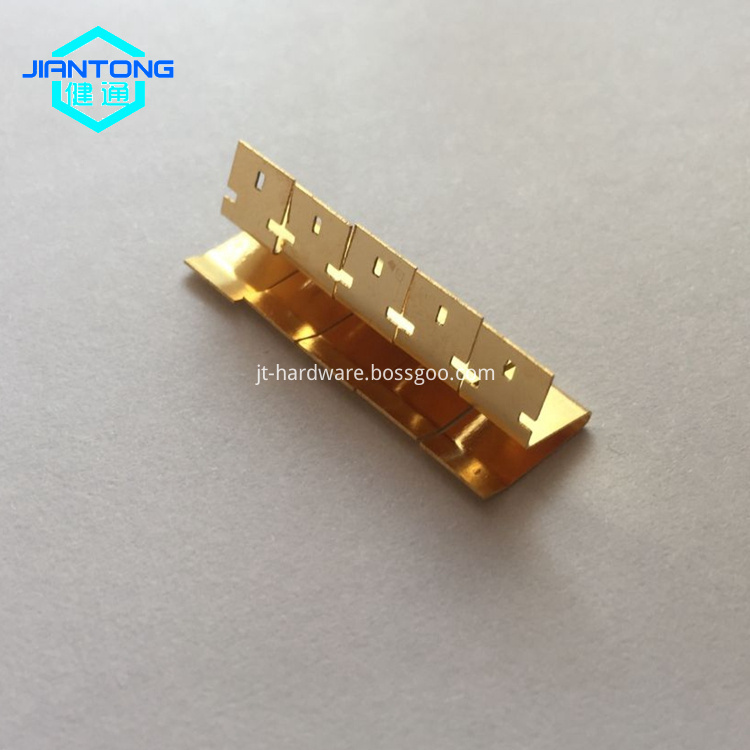 custom stainless spring steel stamping gold plated contact