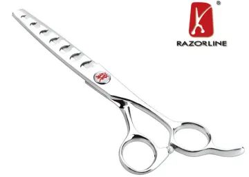 Professional  7 Teeth 440c Japanese Stainless Steel Haircut Thinning Scissors Tools 6.0”