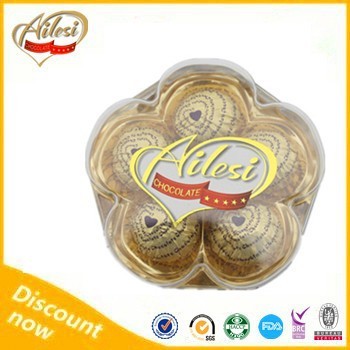 5PC flower shape compound chocolate/wholesale chocolate/chocolate manufacturing