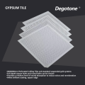 12mm Perforated gypsum board ceiling tiles
