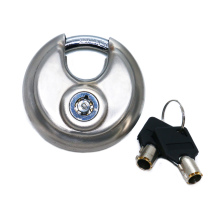 Stainless Steel Disc Padlock with 6-Pin Tubular Key