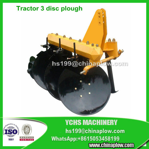 Agricultural mounted disc plough 3 point hitch plow tractor disk plow