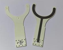 Electrostatic discharge-safe ceramic ESD ceramic arm