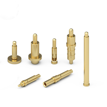 Spring loaded copper connector pogo pin for battery