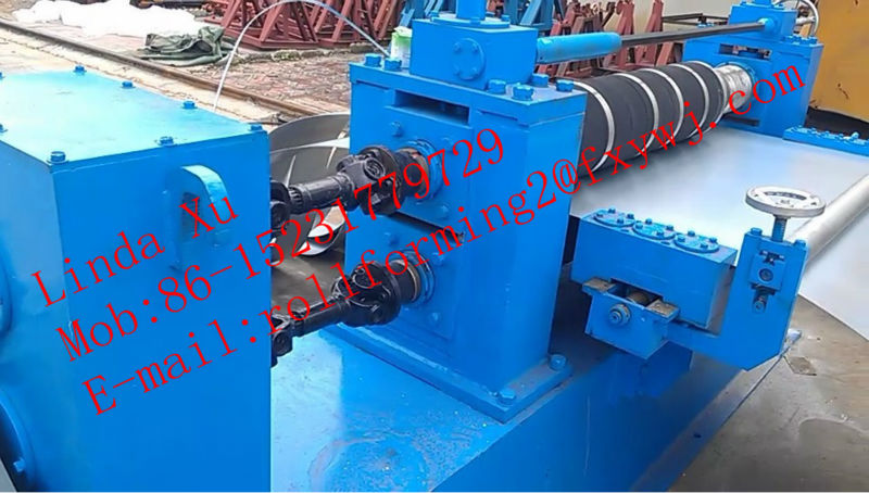 Automatic uncoiler straightening and cut to length line machine