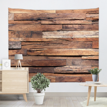 Vintage Planks Tapestry Wall Hanging Horizontal Plank Wooden Board Wall Tapestry for Livingroom Bedroom Dorm Home Decor