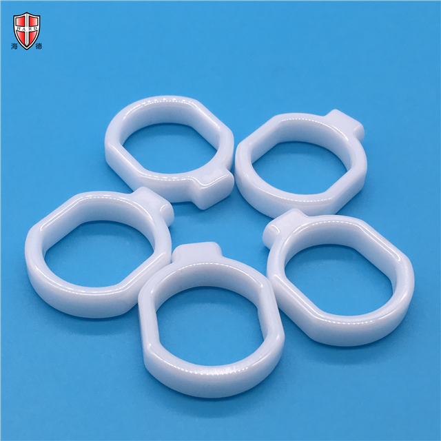 wearable shining zirconia ZrO2 ceramic ring loop link