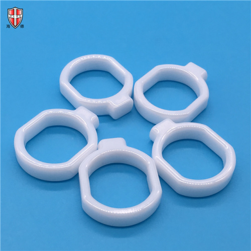 wearable shining zirconia ZrO2 ceramic ring loop link