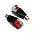 RCA-type kabel Vrouwelijke connector met schroefloze terminal