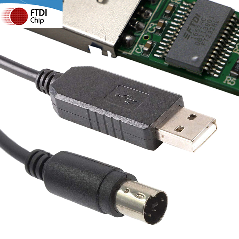 Win7/8/10/XP Linux 3,3 В 5 В FTDI FT232RL USB в мини -дин 8PIN Serial Adapter Cable для компьютера