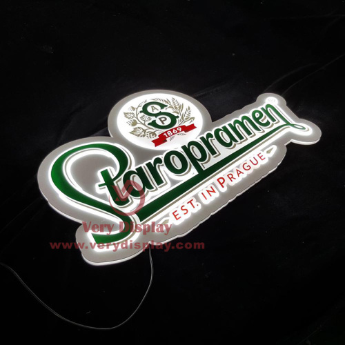 Staropramen 3D LED 조명 부호