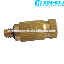 High pressure metal mist anti drip nozzle