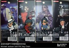 2015 Michael Jackson soft pvc custom rubber keyring