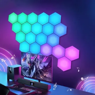 CL Lighting: Wholesale RGB Magic Color Hexagon LED Wall Gaming Lights for Your Gaming Room