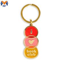 Friends Gift Metal Custom Book Club Keychain