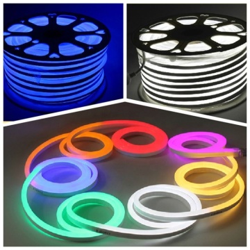 12V Multicolor Addressable RGB LED Neon Rope Flex Light