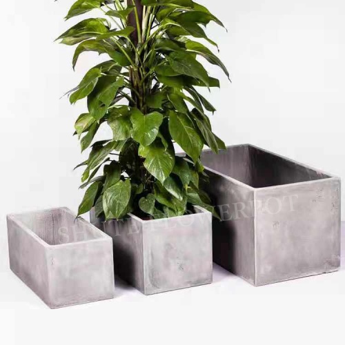 Lightweight mão fez cimento flor potls plantador flowerpot