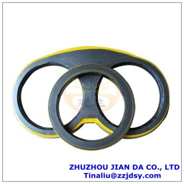 DN200 Schwing concrete pump spectacle wear inserts for concrete pump replacement