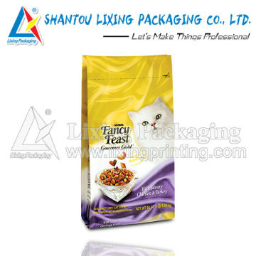 Cat feed packaging pouch