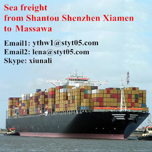 Cheap Sea freight charges from Shantou to Massawa