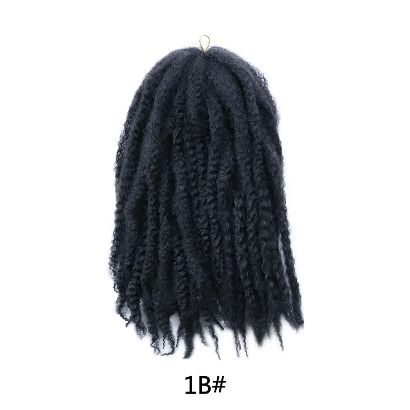 Marley Braiding Twist Hair Afro Kinky Twist Crochet  Marley Braids 18inch 100g Soft Fluffy Synthetic Hair