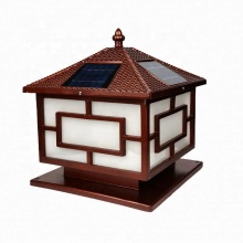 2021 Newest Warm Light Solar LED Pillar Lighting