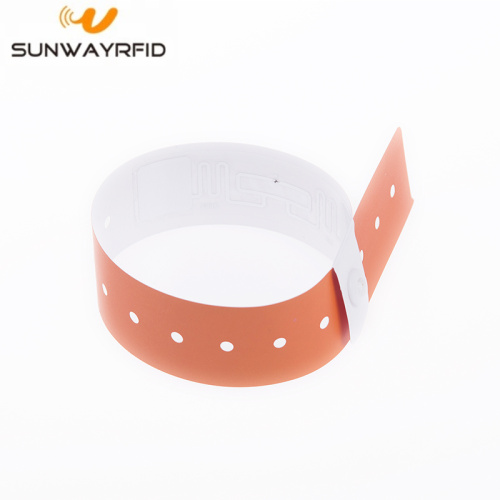L shape Paper material one time-using nfc wristbands