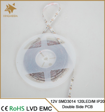 12V SMD 3014 120 LED/M Double While Led Strip