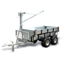 Hot Sell Galvanized Box Trailer with Cage