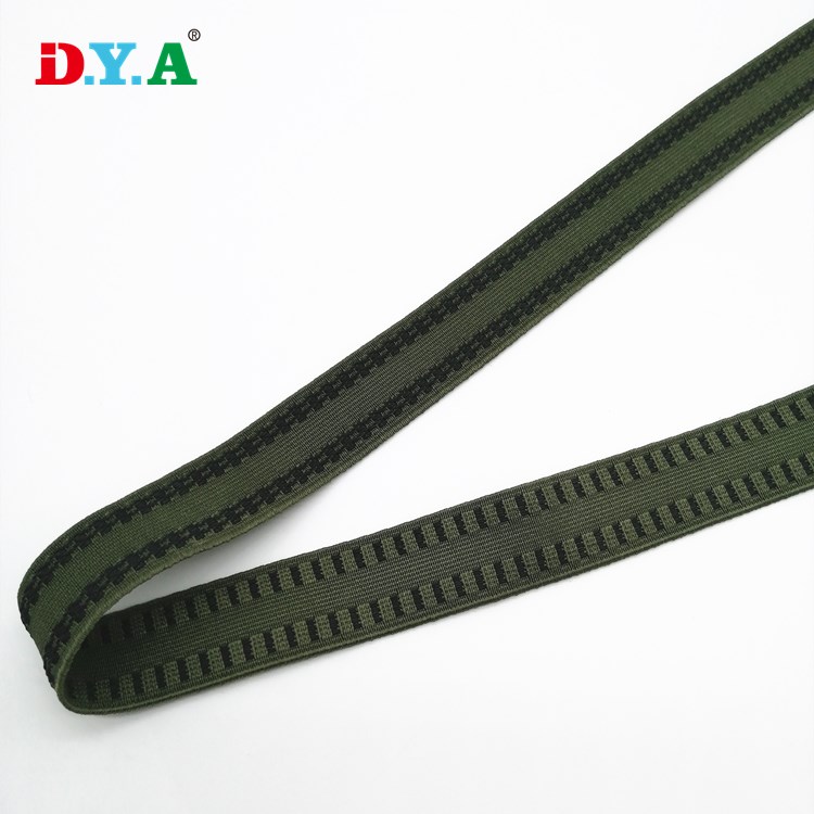 High Durable silicone non slip gripper elastic 30 mm green gripper elastic for clothing