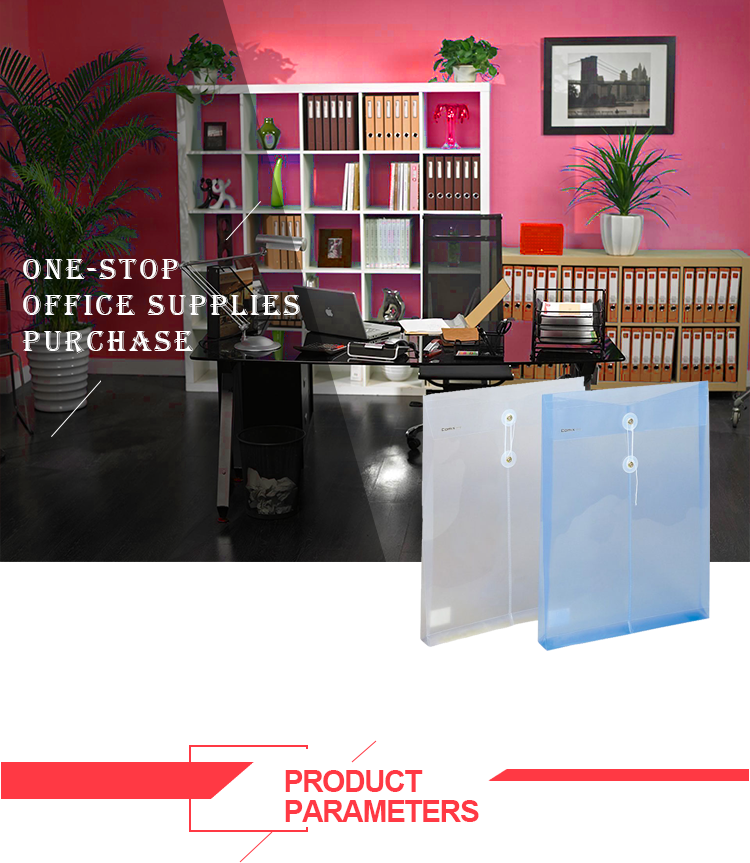 pp plastic document file holder a4 clear file envelope with button