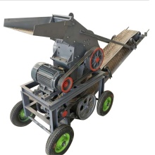 Portable Mobile Diesel Hammer Crusher with Conveyor for Stone and Glass - Large Wholesale Price