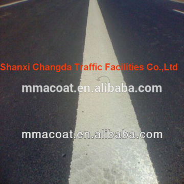 MMA snowy road marking paint in construction