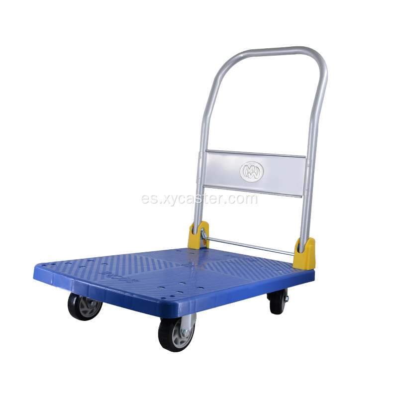 Carro de carro con plataforma plegable azul