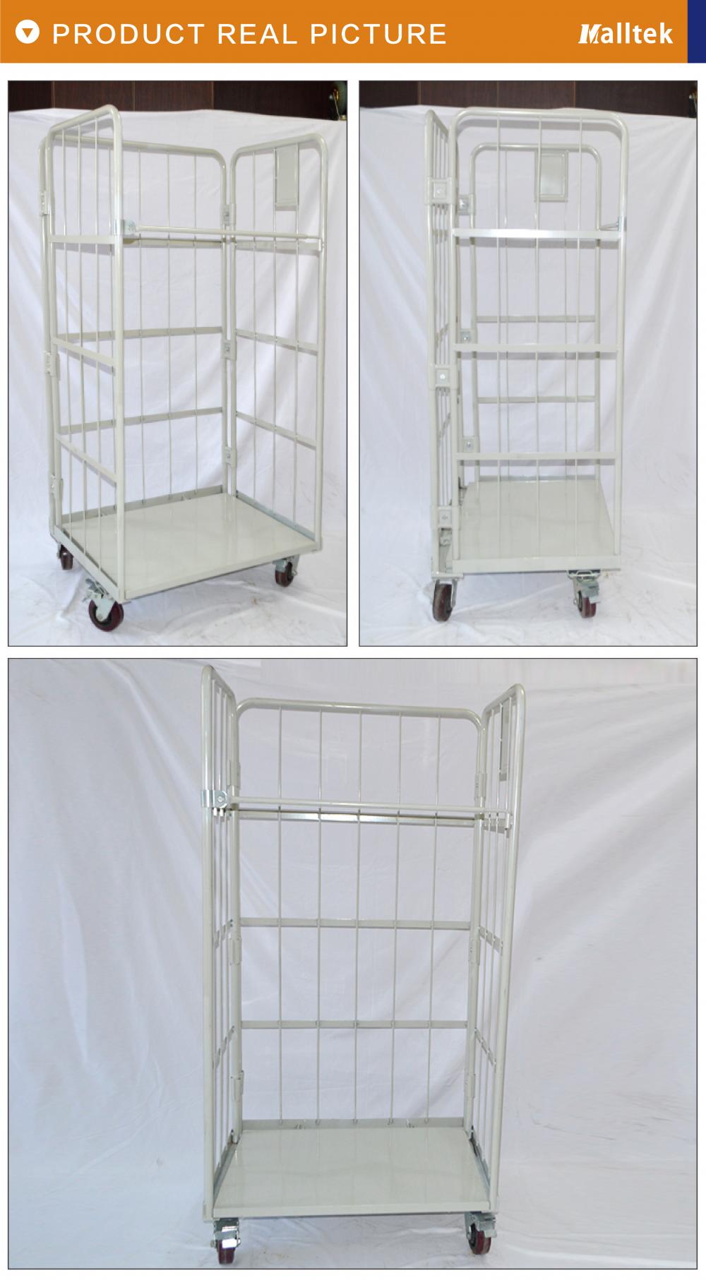 Coasting Warehouse Transport Cage Stock Cart