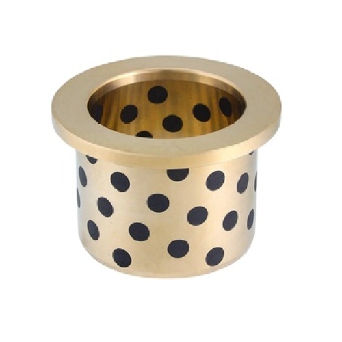 Kuningan bantalan pelumas diri dengan graphite bronze flanged bearing bushing