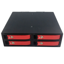 2.5in Four Bay Internal Hdd Enclosure Aluminum Panel and Case Supptorts Two Rear Fan Hdd Case